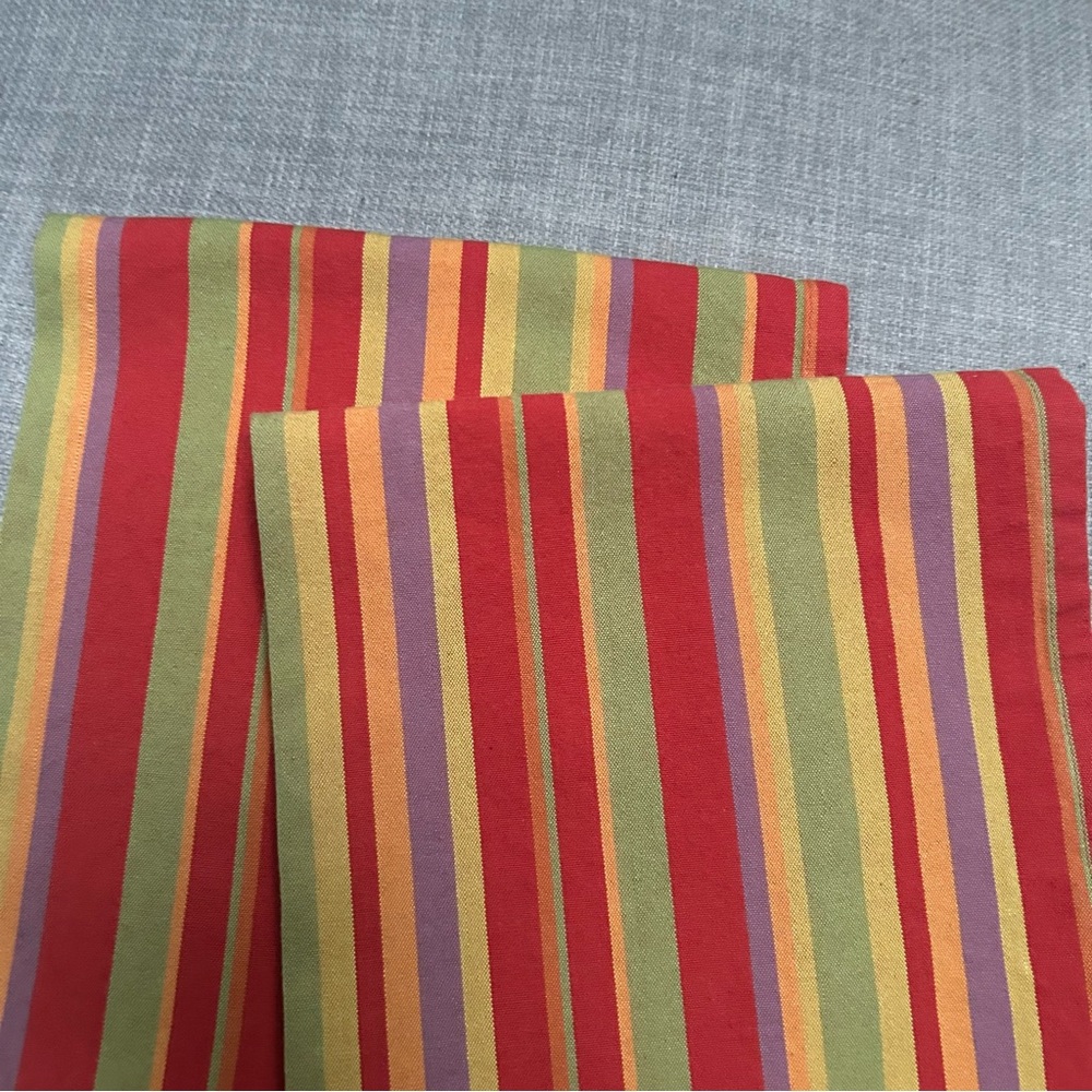 XOCHI 2-pcs Colorful Cotton Striped Kitchen Dish Towels #1215255